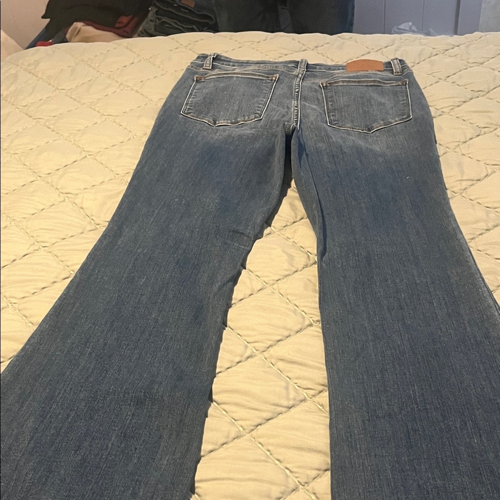 Judy Blue Flare Jeans in Classic Blue - Picture 7 of 8